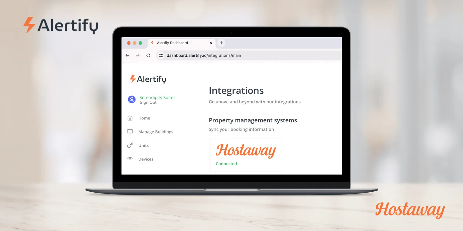 Integração Alertify Hostaway