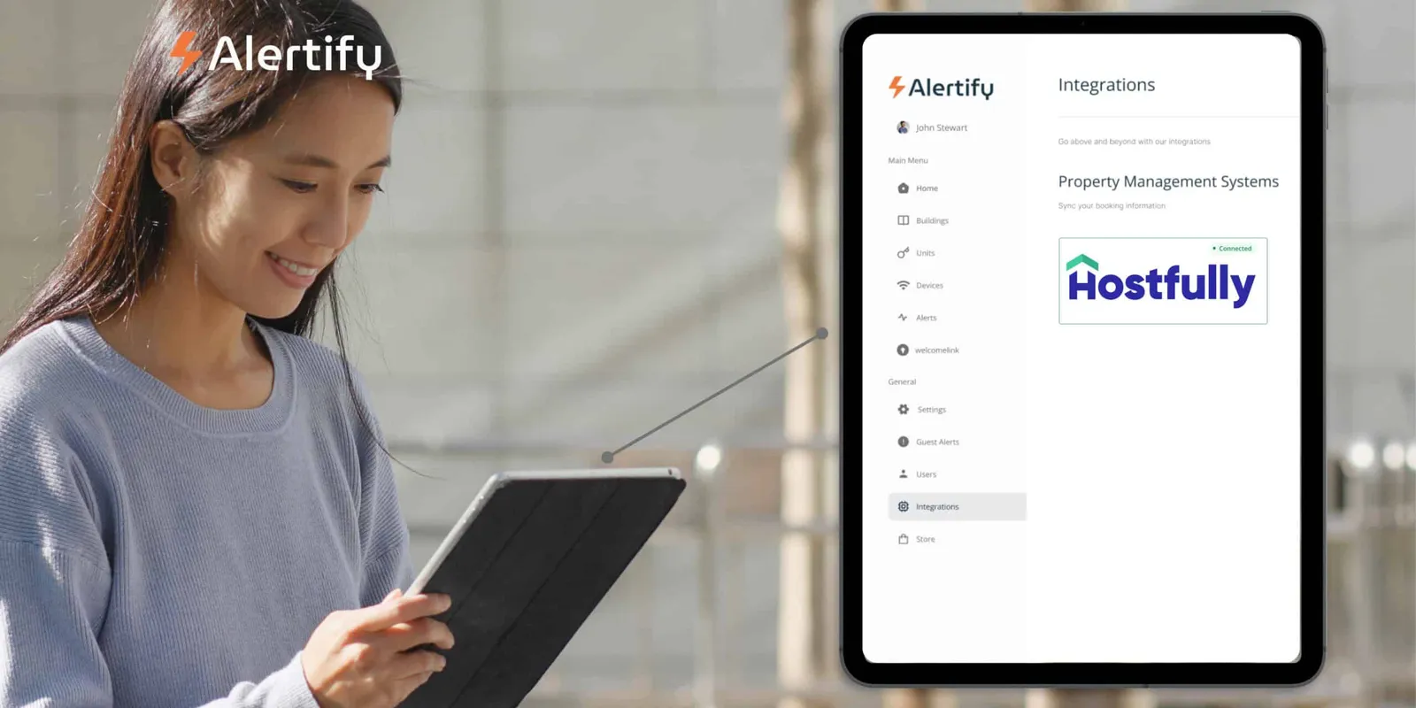 Estadias Mais Inteligentes Começam Aqui: a Integração Alertify e Hostfully Explicada