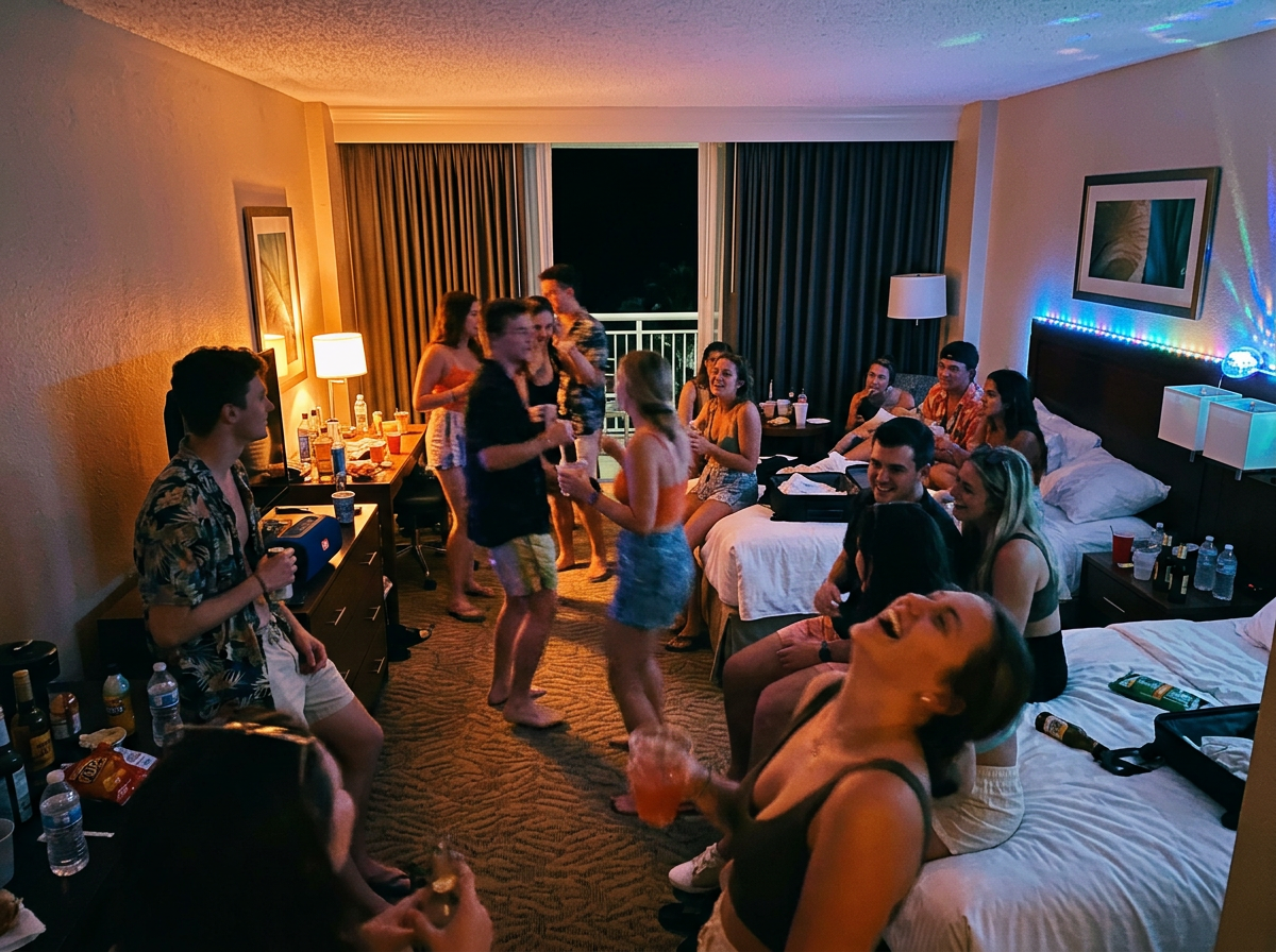 Monitorização de ruído num quarto de hotel