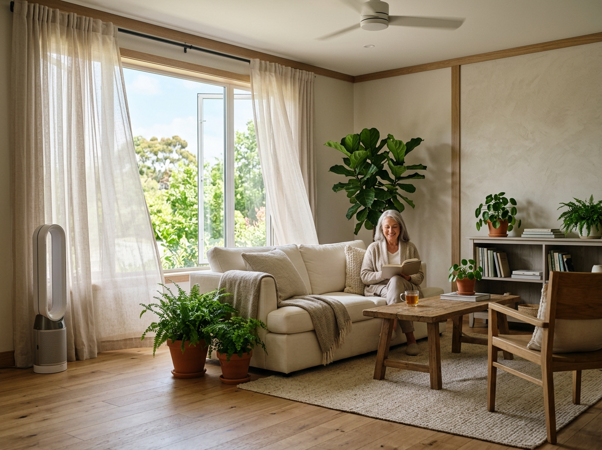 Ambientes interiores mais saudáveis em residências para idosos